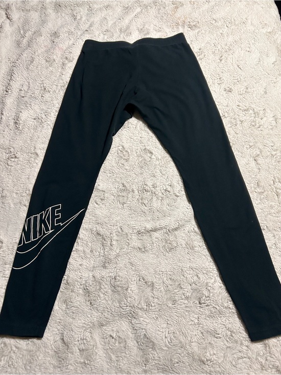 Nike Pants - Nike Black Leggings with White Logo Medium